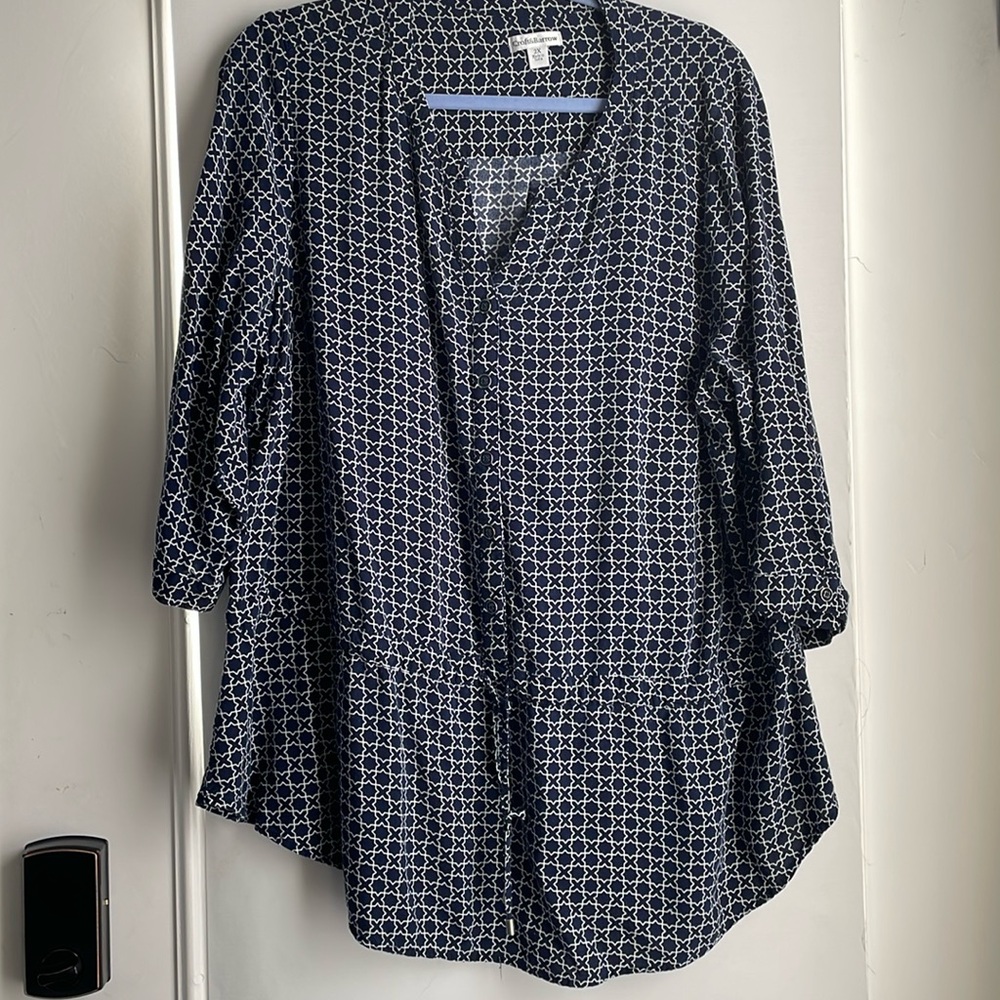 Croft & Barrow tunic blouse, size 2x tub 1